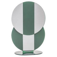 Petit miroir de table vert Minima