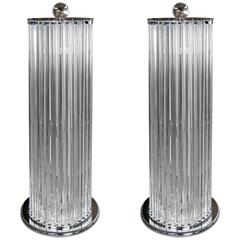 Pair of Floor Lamps in Murano Glass 2