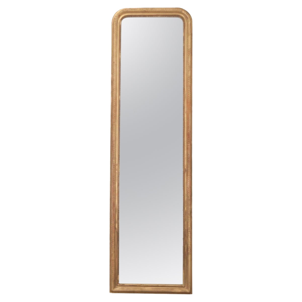 French Louis Philippe Narrow Dressing Mirror For Sale