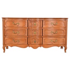 Vintage Bodart French Provincial Louis XV Fruitwood Triple Dresser, Circa 1960s