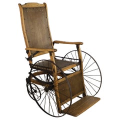 Antique Wooden Wheelchair
