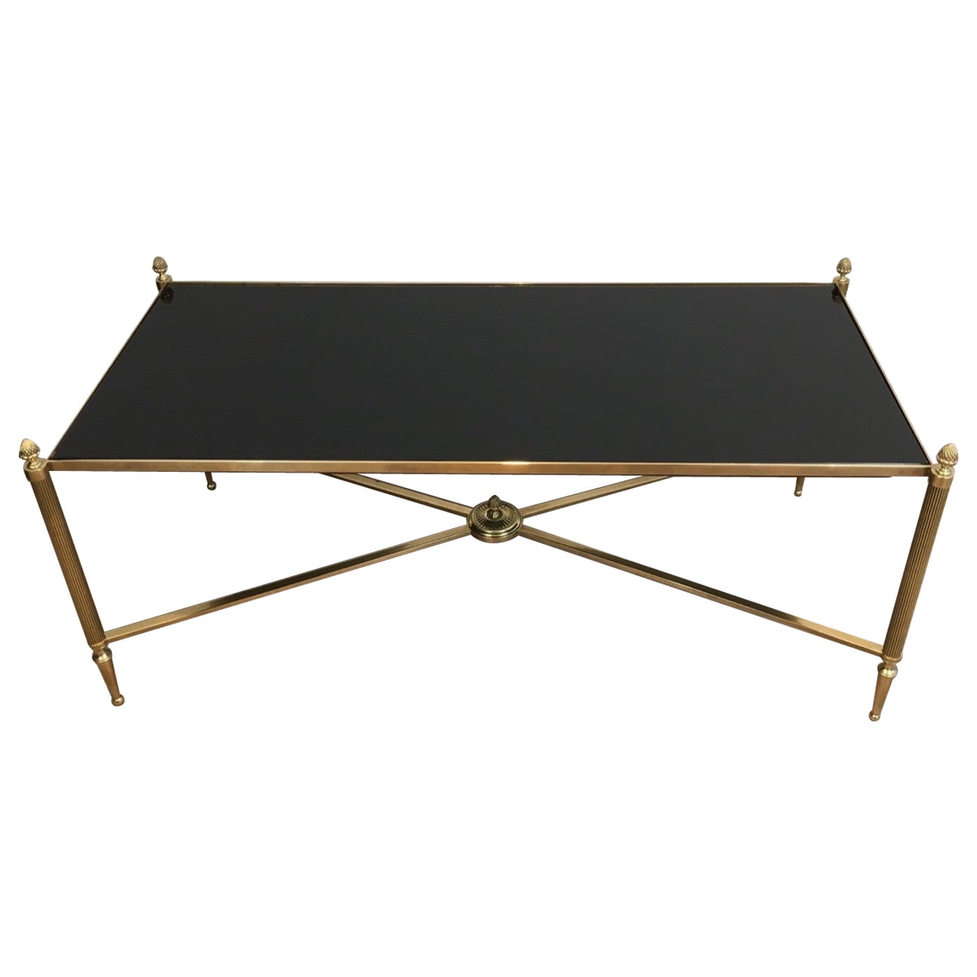 Brass Coffee Table by Maison Baguès