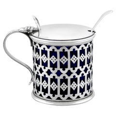 Antique George V Sterling Silver Mustard Pot by Omar Ramsden (1924)