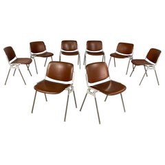 Italian mid-century Chairs DSC by Giancarlo Piretti for Anonima Castelli, 1970s