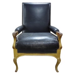 Französisch Maison Jansen Louis XVI Stil Giltwood Fauteuil