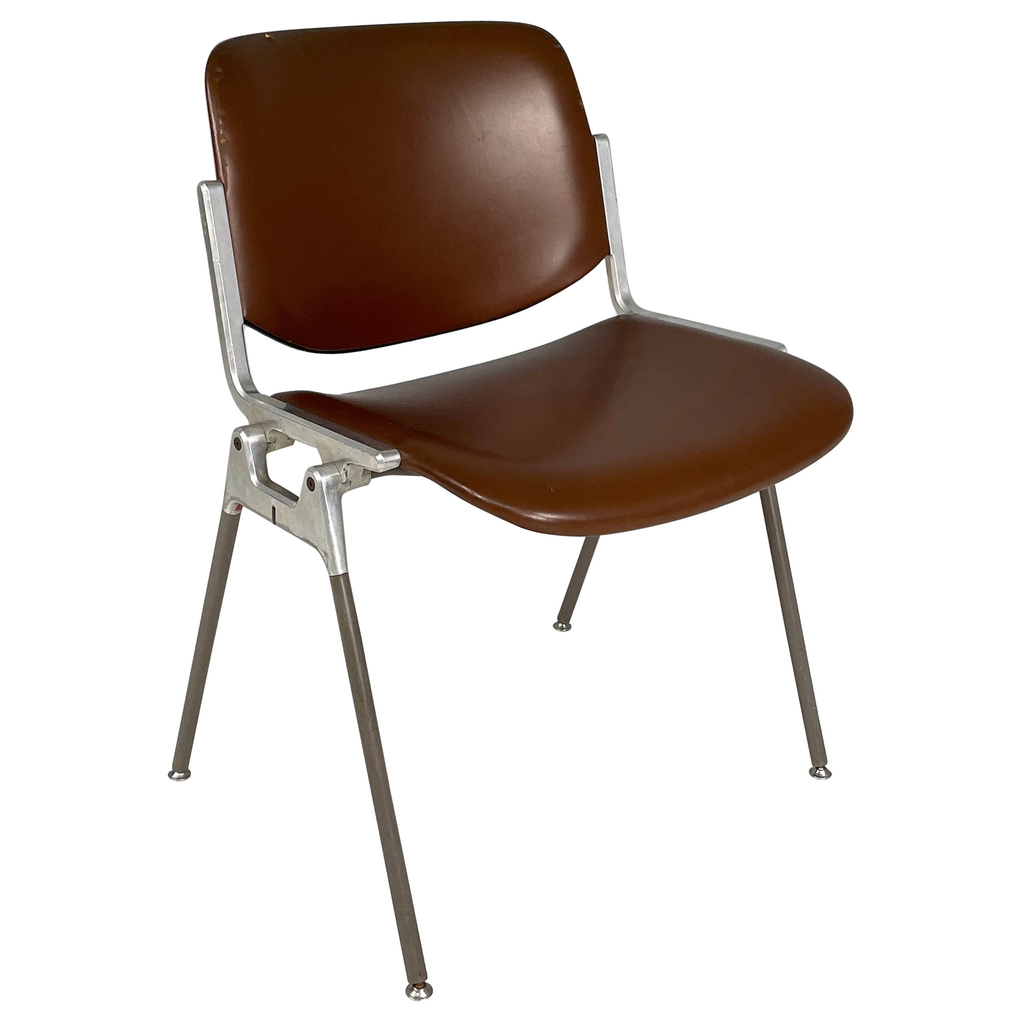 Italian mid-century Chair DSC by Giancarlo Piretti for Anonima Castelli, 1970s For Sale
