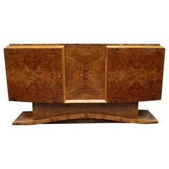 Art Deco Burr Walnut Sideboard by Hille