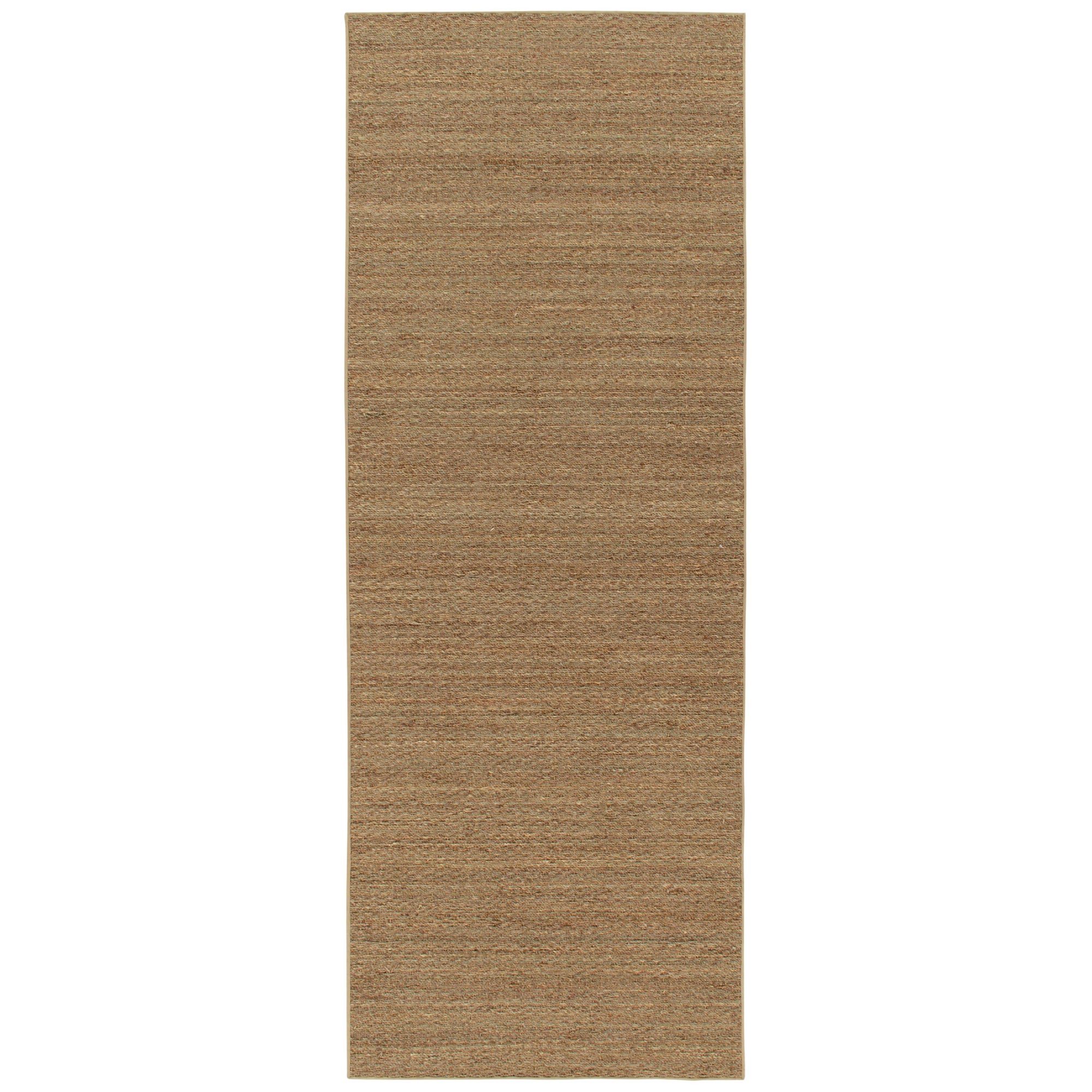 Rug & Kilim's Contemporary Style Hemp Runner in Solid Brown