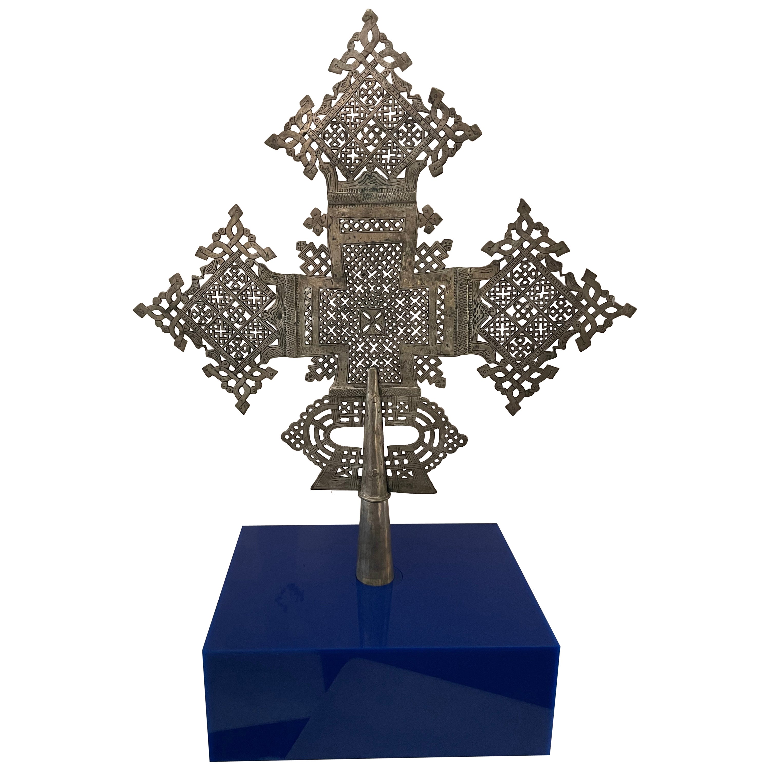 Ethiopian Coptic Processional Cross For Sale