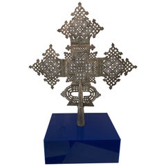 Used Ethiopian Coptic Processional Cross