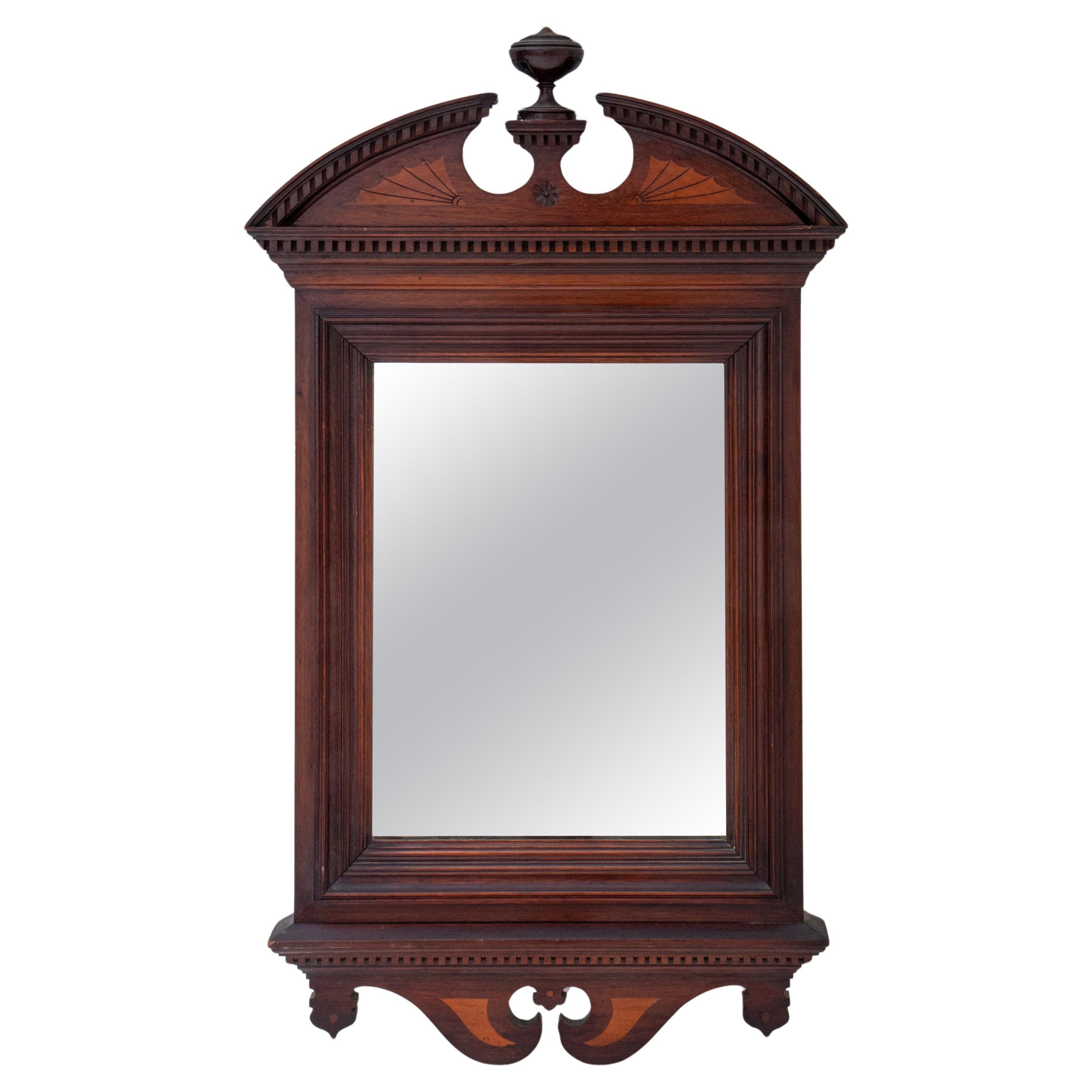 Neoclassical Mahogany Mirror 19th Century For Sale