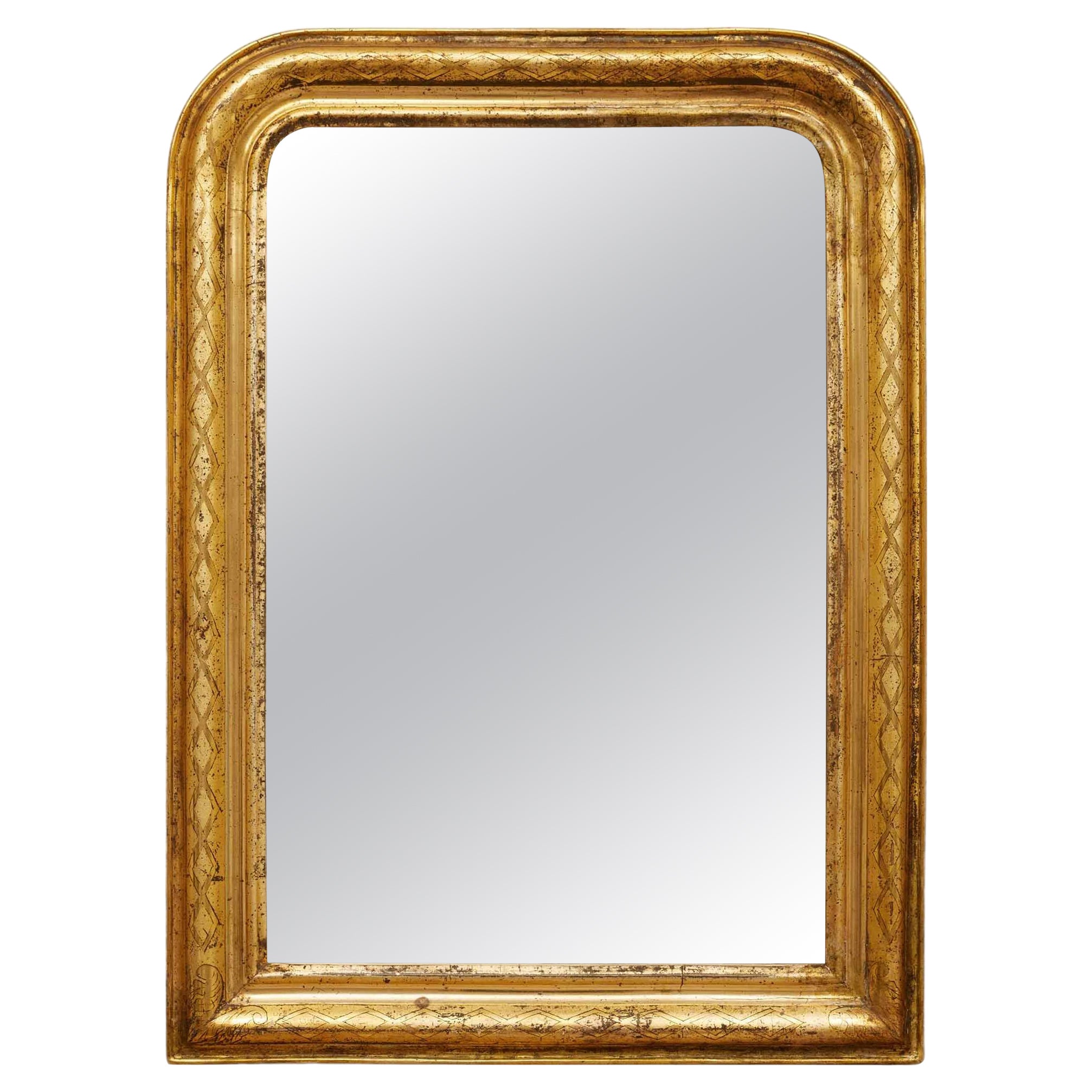 19th Century French Louis Philippe Mirror For Sale