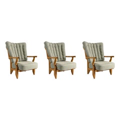 Guillerme et Chambron, Grand repos, ensemble de trois fauteuils, France, 1960