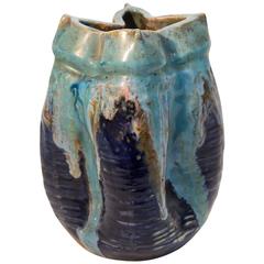 Langlade Art Nouveau Ceramic Vase