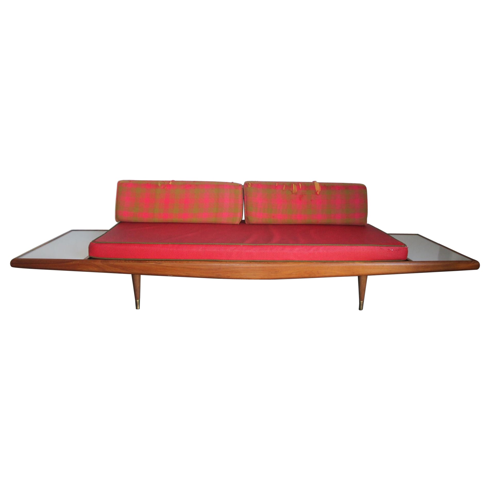 Adrian Pearsall Sofa With Attached End Table For Sale