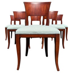 Retro Set of Twelve Elegant Dining Chairs