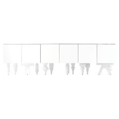 Jaime Hayon White Multileg Cabinet "Showtime" Marble / MDF / Wood by BD