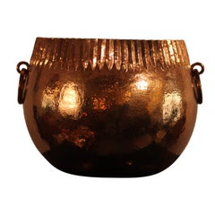 Hand Forged Mexican Copper Champagne Bucket - Contemporary