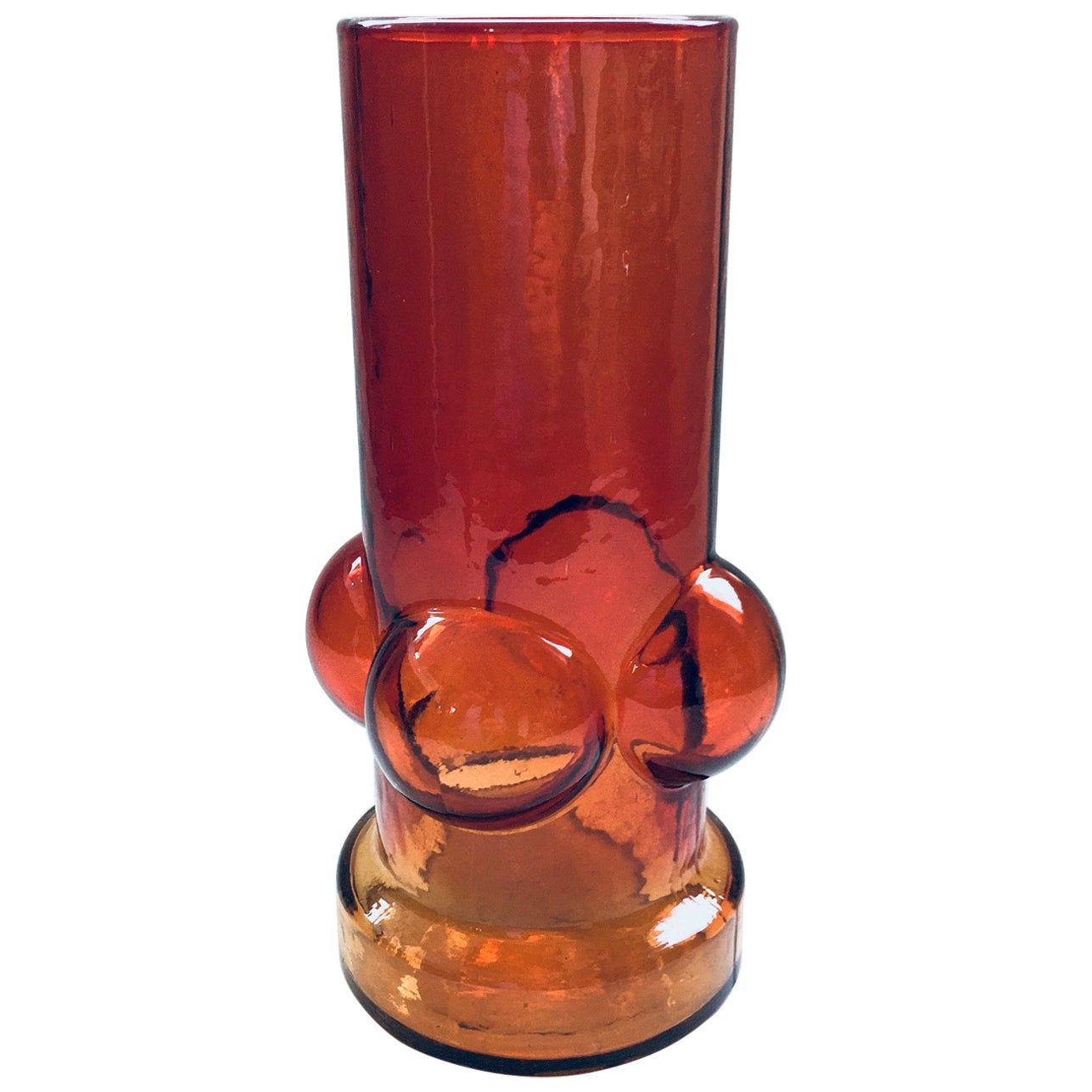 MCM Rare Art Glass Vase by Nanny Still, Finland 1960's For Sale