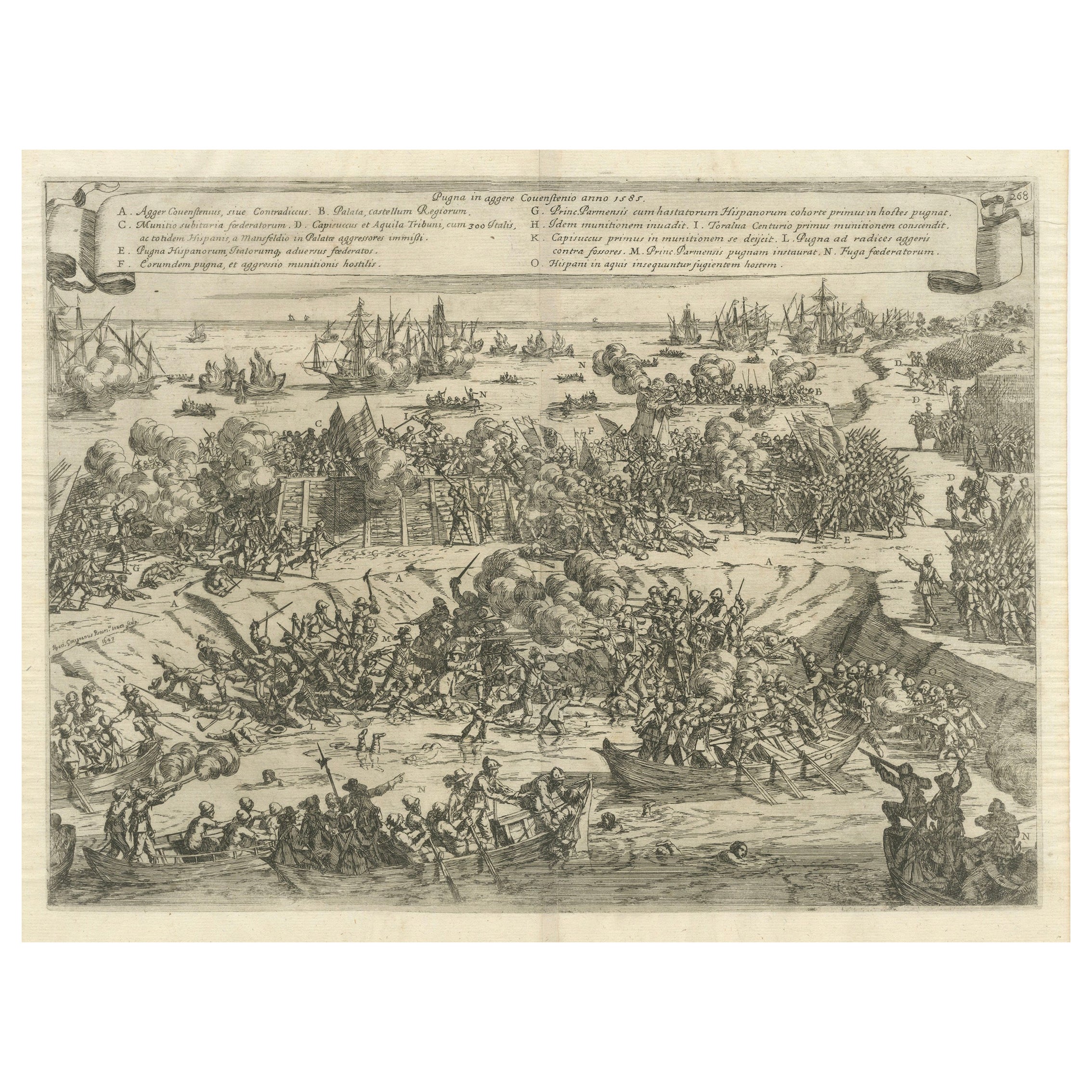 Siege and Struggle: The Kauwensteinse Dike in the Eighty Years' War, 1647 For Sale
