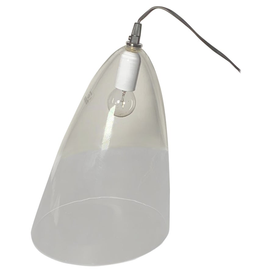 Lampe de table en verre de Murano modèle Ghost par Angelo Mangiarotti pour Skipper, Italie