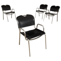 Four Castiglia Chairs by Achille Castiglioni and Marcello Minale for Zanotta 