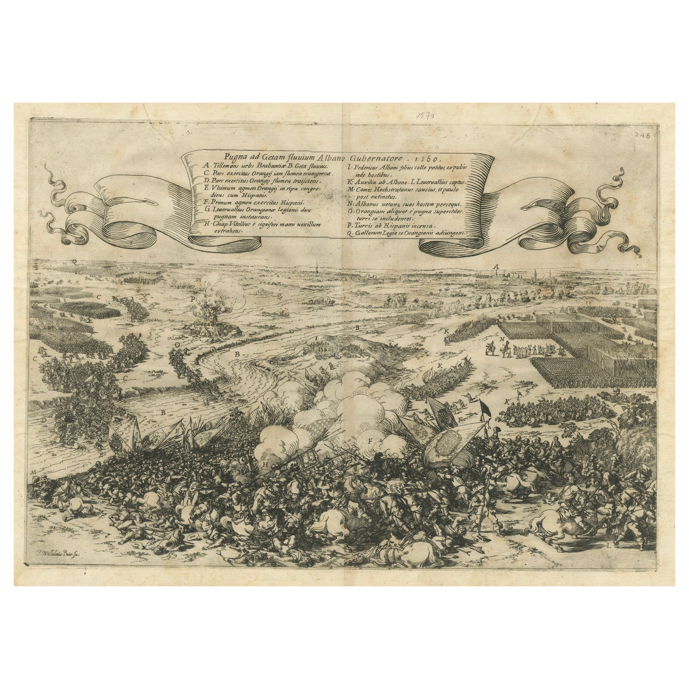 Défaite à la Gete : Le triomphe des Habsbourg sur Orange en 1568, publié en 1632 