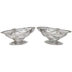 Pair of Victorian Silver Baskets