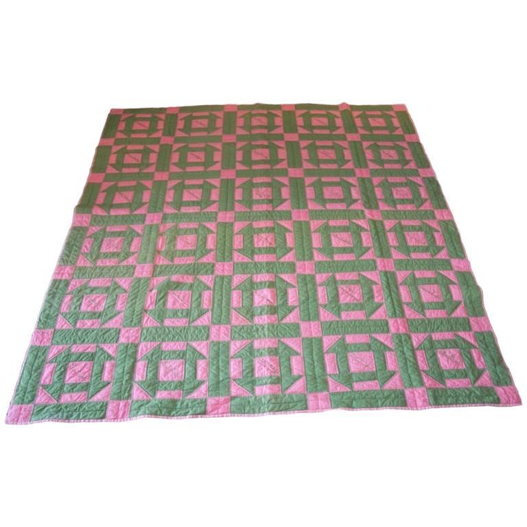 Dated 1929 Friendship Quilt/Hole in the Barn Door Pattern