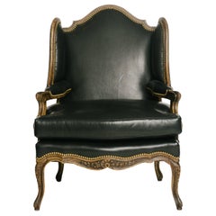 Antique 19th Century Louis XV Style En Confessional Chair 