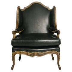 Antique 19th Century Louis XV Style En Confessional Chair