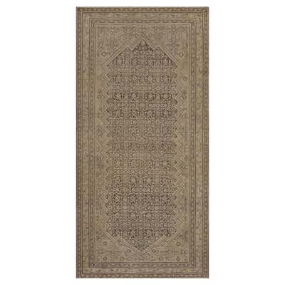 Antique Traditional Hand-Woven Wool Floral Persian Kerman Rug 14'8