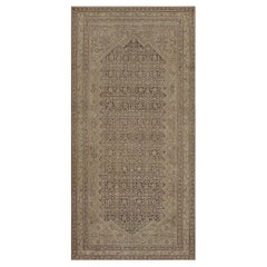 Hand-Knotted Wool Traditional Antique Persian Malayer Rug
