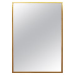 Vintage Gold Solid Brass Large Hanging Wall Mirror 30 x 42