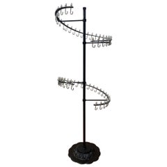 Used Floor Standing Spiral Clothing Display Stand