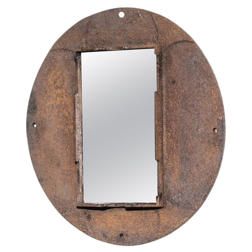 1920s French Iron Mirror For Sale