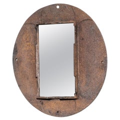 1920s French Iron Mirror