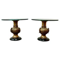 Mid Century James Mont Stil Beistelltische 1950er Jahre