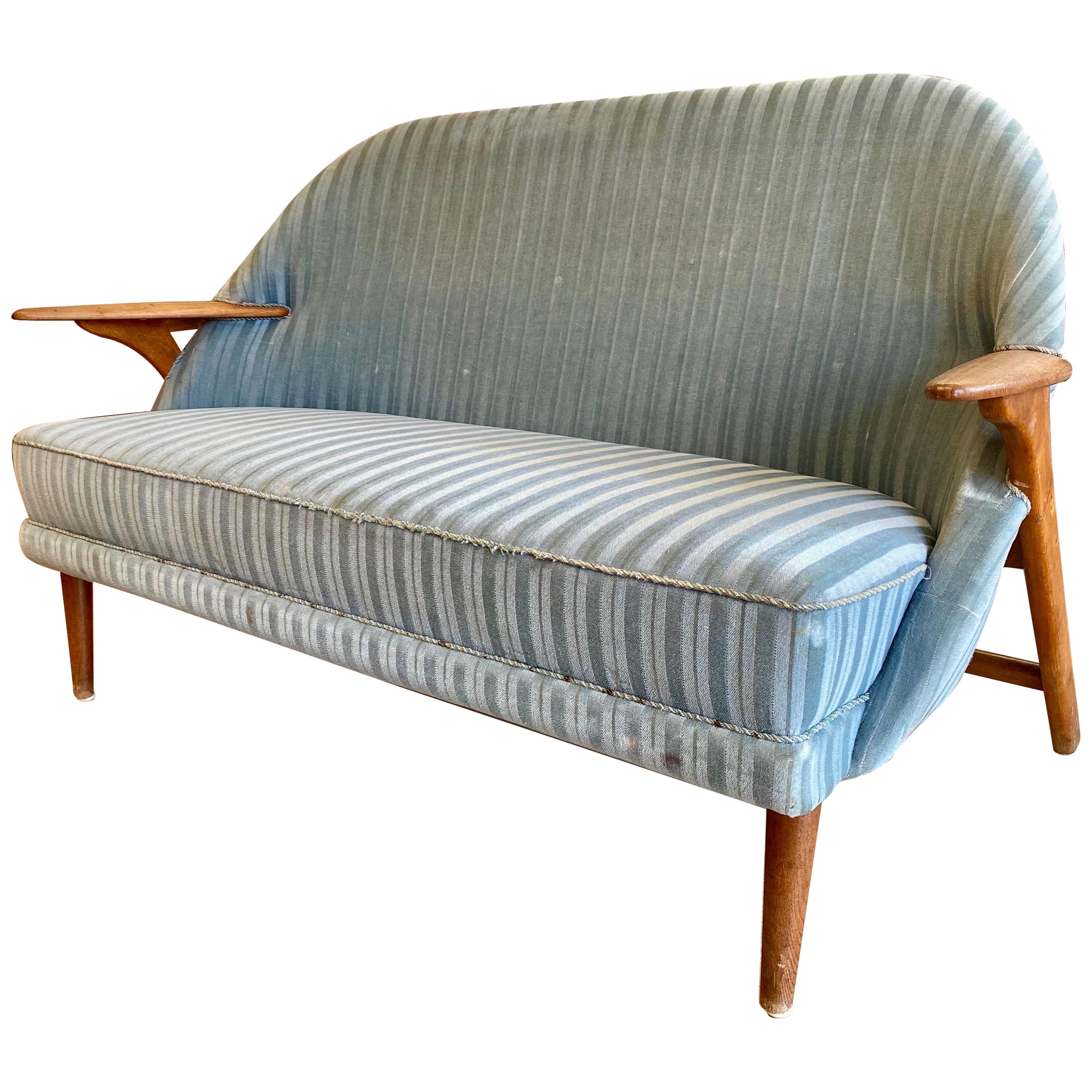 Vintage IKEA 'Falster' Loveseat, Sweden, Circa 1950s