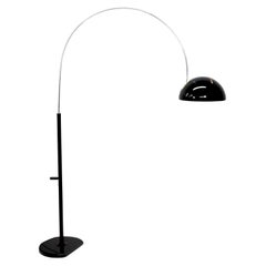 Joe Colombo Model #3320/R 'Coupé' Floor Lamp in Black for Oluce