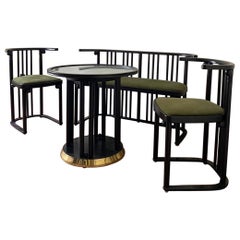 Fledermaus cabaret table lounge set by Josef Hoffman for Wittmann 1960 (1907)