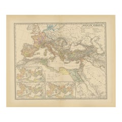 Antique Imperium Romanum: A Detailed Map of the Roman Empire in its Zenith, 1880