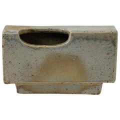 Geometrical Ceramic Vase by Elisabeth Joulia, La Borne, 1970-1980 9