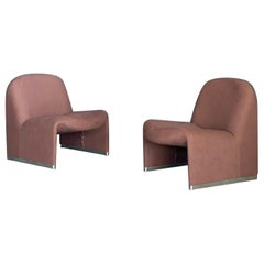 Retro Pair of  'ALKY' armchairs design by Giancarlo Piretti for Anonima Castelli 1970