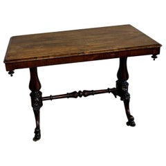 Table centrale victorienne ancienne en bois de rose 