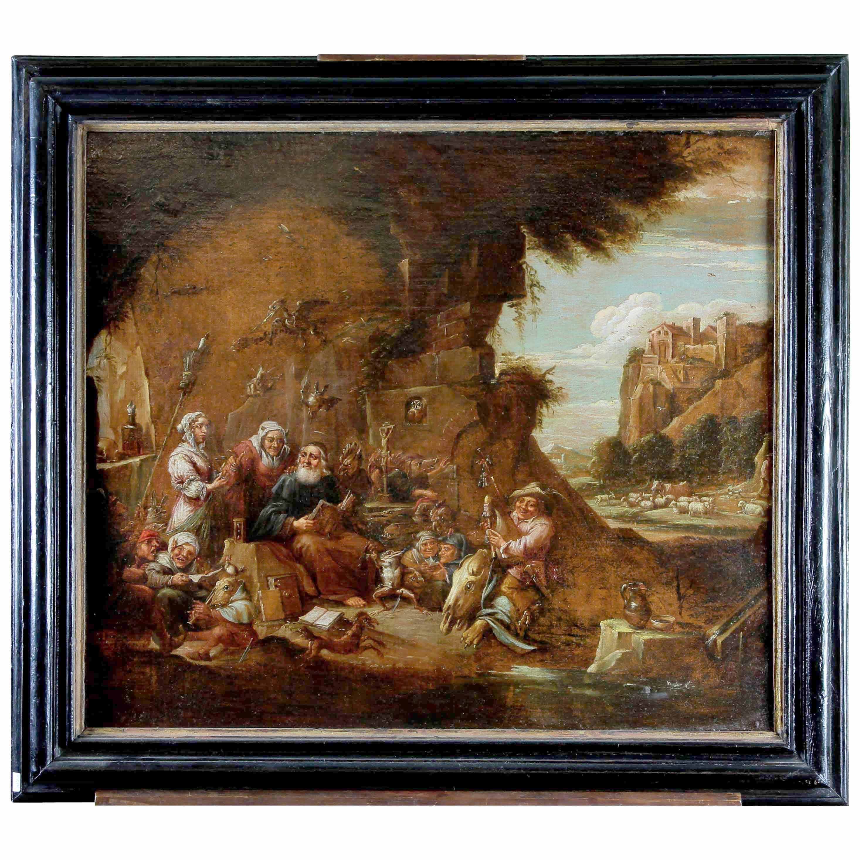 17th Century Flemish Painting For Sale