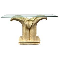 Sculptural Palm Leaf Console Table after Serge Roche & Dorothy Draper