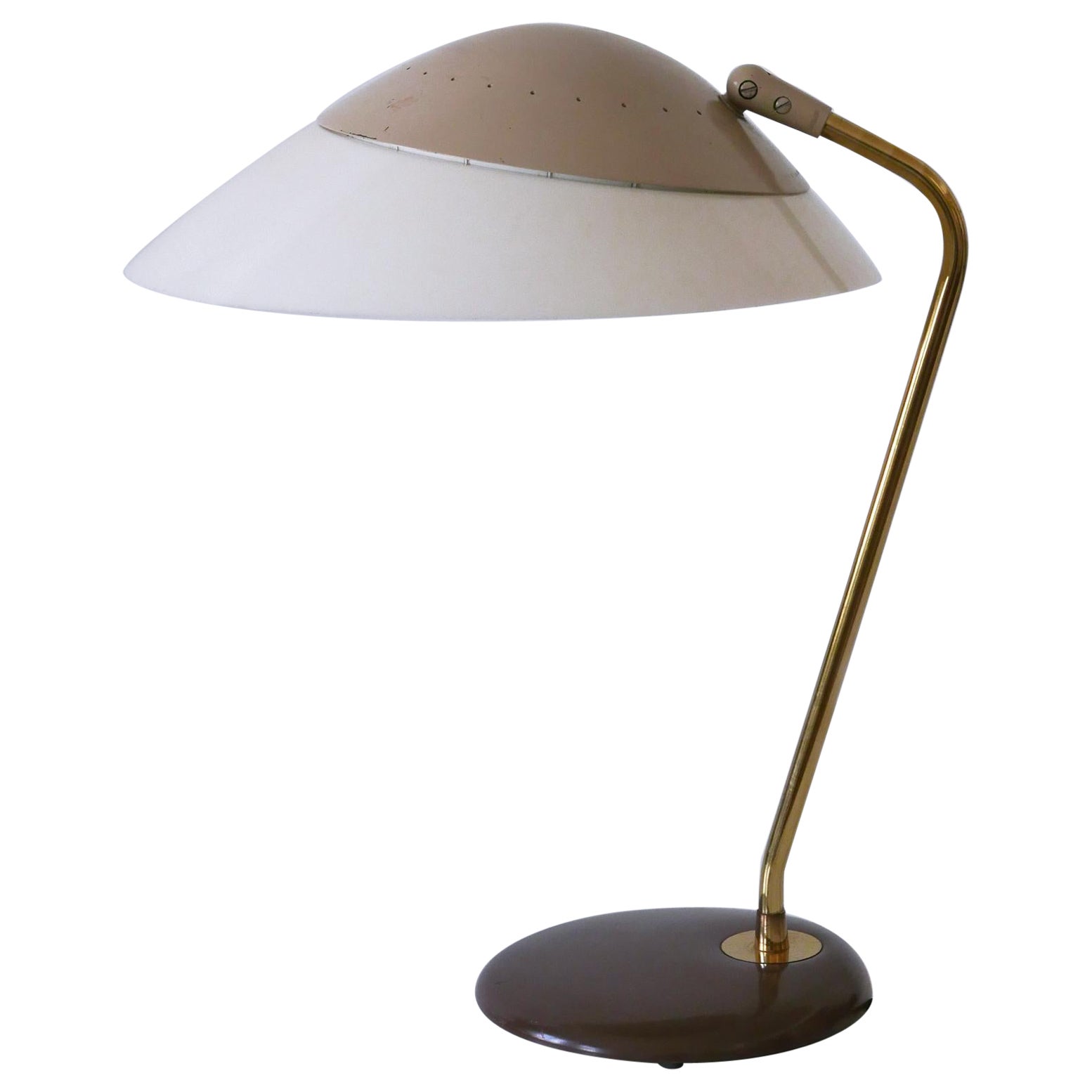 Elegante Tisch- oder Schreibtischlampe von Gerald Thurston für Lightolier USA 1950er Jahre