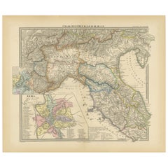 Antique Ancient Italy: Regions and Rome in the Roman Empire, Published in 1880