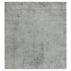 Rug & Kilim’s Contemporary Rug in Solid Gray, High Pile